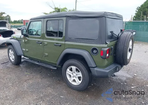 2020 Jeep Wrangler Unlimited Sport z USA, uszkodzony, nr VIN 1C4HJXDG7LW347066